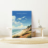 Dunwich Beach Travel Poster, Travel Print of Dunwich Beach,Dunwich Beach Art Lovers Gift, Suffolk Coast Wall Art