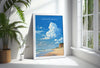 Covehithe Beach Travel Poster, Travel Print of Covehithe Beach,Covehithe Beach Art Lovers Gift, Suffolk Coast Wall Art