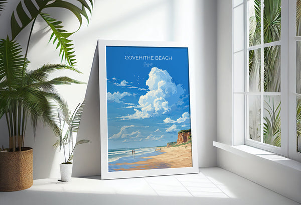 Covehithe Beach Travel Poster, Travel Print of Covehithe Beach,Covehithe Beach Art Lovers Gift, Suffolk Coast Wall Art