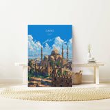 Cairo Travel Poster, Travel Print of Cairo, Egypt Art Lovers Gift, Cairo Wall Art