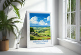 Wensleydale Travel Print Wall Art, Travel Poster of Wensleydale, Wensleydale Art Gift, English Countryside Art Lovers Gift, NQ Media Designs