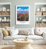 Marrakesh Travel Print Wall Art, Travel Poster of Marrakesh, Marrakesh Art Lovers Gift, Morocco Wall Art NQ Media Designs
