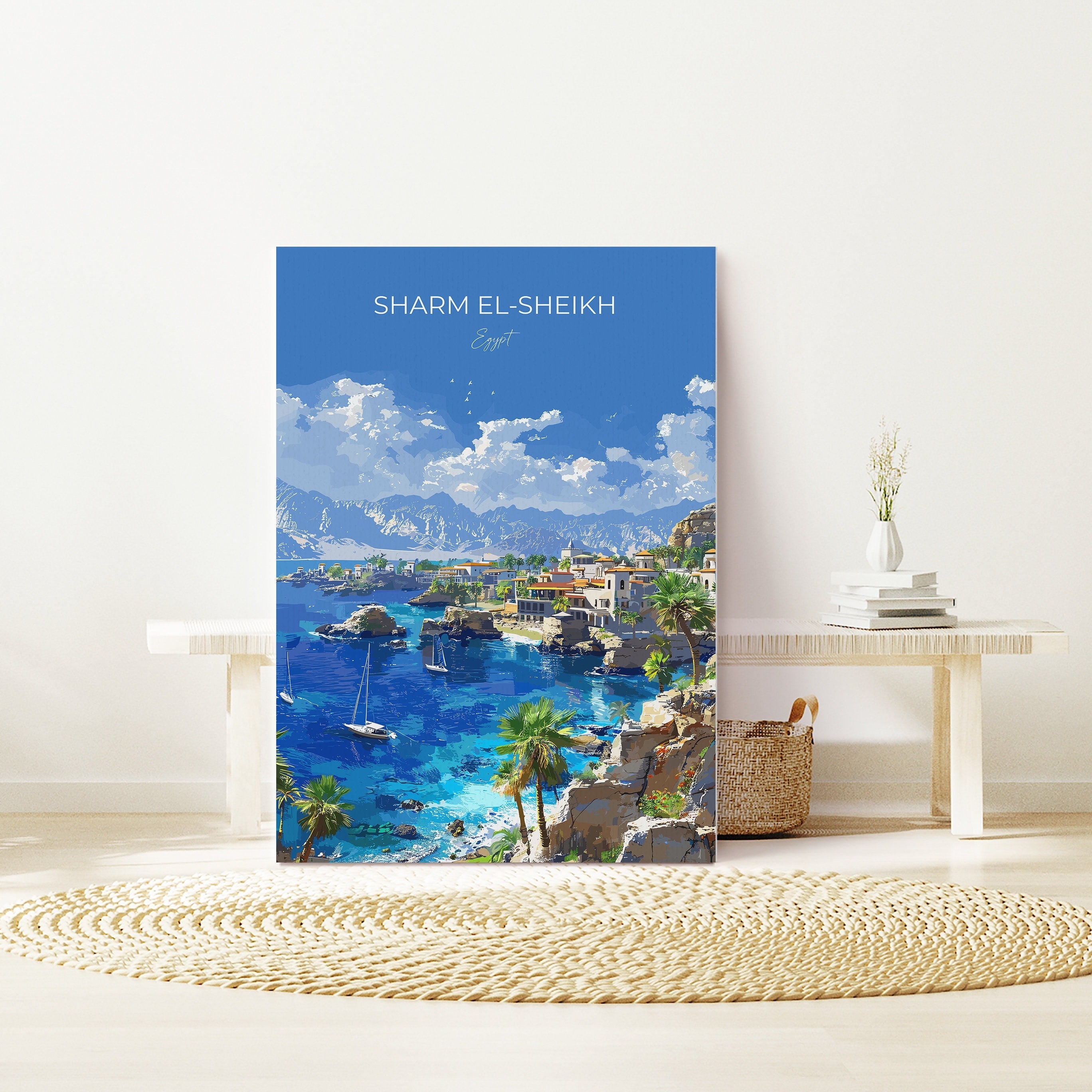 Sharm El-Sheikh Travel Poster, Travel Print of Sharm El-Sheikh, Egypt Art Lovers Gift, Sharm El-Sheikh Wall Art NQ Media Designs