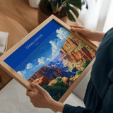 Grand Canyon Landscape Travel Print Wall Art, Travel Poster of Grand Canyon, Grand Canyon Art Lovers Gift, Arizona, USA Travel Art NQ Media Designs