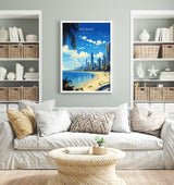 Brisbane Travel Poster, Travel Print of Brisbane , Queensland Art, Australia Art Lovers Gift, Brisbane Wall Art NQ Media Designs