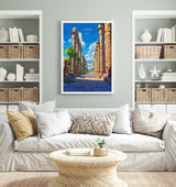 Luxor Travel Poster, Travel Print of Luxor, Egypt Art Lovers Gift, Luxor Wall Art NQ Media Designs