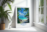 Bahamas Travel Print, Travel Poster of Bahamas, Caribbean, Bahamas Art Lovers Gift, Caribbean Gift, Wall Art Print NQ Media Designs
