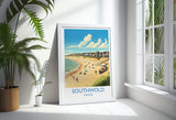 Southwold Travel Print, Travel Poster of Southwold , Southwold Art Lovers Gift, Suffolk Coast Wall Art NQ Media Designs