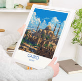 Cairo Travel Print, Travel Poster of Cairo, Egypt Art Lovers Gift, Cairo Wall Art NQ Media Designs