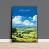 Wensleydale Travel Print Wall Art, Travel Poster of Wensleydale, Wensleydale Art Gift, English Countryside Art Lovers Gift,