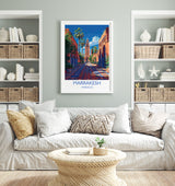 Marrakesh Travel Print Wall Art, Travel Poster of Marrakesh, Marrakesh Art Lovers Gift, Morocco Wall Art NQ Media Designs
