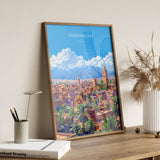 Marrakesh Travel Poster Wall Art, Travel Print of Marrakesh, Marrakesh Art Lovers Gift, Morocco Wall Art NQ Media Designs
