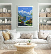 Lake Como Travel Print Wall Art, Travel Poster of Lake Como, Lake Como Art Lovers Gift, Italy, Italian Lakes Art Gift