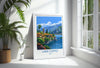 Lake Como Travel Poster Wall Art, Travel Print of Lake Como, Lake Como Art Lovers Gift, Italy, Italian Lakes Art Gift