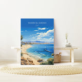 Sharm El-Sheikh Travel Poster, Travel Print of Sharm El-Sheikh, Egypt Art Lovers Gift, Sharm El-Sheikh Wall Art NQ Media Designs