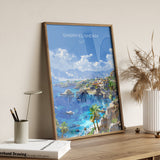Sharm El-Sheikh Travel Poster, Travel Print of Sharm El-Sheikh, Egypt Art Lovers Gift, Sharm El-Sheikh Wall Art NQ Media Designs