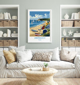 Abersoch Travel Print Wall Art, Abersoch Travel Poster, Wales, Welsh Art, Abersoch Art lovers Gift, Wall Art Print NQ Media Designs