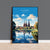 Lichfield Travel Poster, Travel Print of Lichfield, England, Staffordshire Art, Lichfield Art Lovers Gift, Wall Art Print