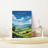 Peak District Travel Poster Wall Art, Travel Print of Peak District, Peak District Art Lovers Gift, English Countryside