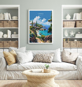 Cyprus Travel Poster, Travel Print of Cyprus, Mediterranean Art, Cyprus Art Lovers Gift, Cyprus Wall Art NQ Media Designs