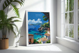 Majorca Travel Poster, Travel Print of Majorca, Balearic Islands Art Lovers Gift, Majorca Wall Art NQ Media Designs