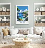 Menorca Travel Print, Travel Poster of Menorca, Balearic Islands Art Lovers Gift, Menorca Wall Art NQ Media Designs