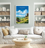 Peak District Travel Poster Wall Art, Travel Print of Peak District, Peak District Art Lovers Gift, English Countryside NQ Media Designs