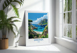 Sardinia Travel Poster Wall Art, Travel Print of Sardinia, Sardinia Art Lovers Gift, Italy, Italian Art Gift NQ Media Designs