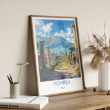Pompeii Travel Poster Wall Art, Travel Print of Pompeii, Pompeii Art Lovers Gift, Italy, Italian Art Gift NQ Media Designs