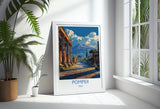 Pompeii Travel Poster Wall Art, Travel Print of Pompeii, Pompeii Art Lovers Gift, Italy, Italian Art Gift NQ Media Designs