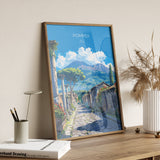 Pompeii Travel Print Wall Art, Travel Poster of Pompeii, Pompeii Art Lovers Gift, Italy, Italian Art Gift NQ Media Designs