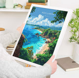 Koh Lanta Travel Poster Wall Art, Travel Print of Koh Lanta, Thailand, Koh Lanta Art Lovers Gift, Travel Gift Art NQ Media Designs