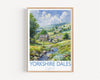 Yorkshire Dales Poster, Travel Print of Yorkshire Dales, England, Yorkshire Dales Art Lovers Gift, Travel Watercolour Gift NQ Media Designs