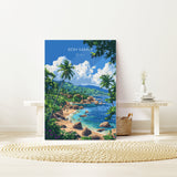 Koh Samui Travel Poster Wall Art, Travel Print of Koh Samui, Thailand, Koh Samui Art Lovers Gift, Travel Gift Art NQ Media Designs
