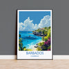 Barbados Travel Print, Travel Poster of Barbados, Caribbean, Barbados Art Lovers Gift, Caribbean Gift, Wall Art Print