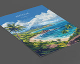 Antigua Travel Print Wall Art, Travel Poster of Antigua, Caribbean, Antigua Art Lovers Gift, Caribbean Gift, Wall Art Print NQ Media Designs