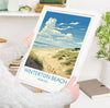 Winterton Beach Travel Print, Travel Poster of Winterton Beach, Norfolk, England, Winterton Beach Gift, Norfolk Art Gift, Wall Art Print