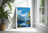 Lake District Travel Poster Wall Art, Travel Print of Lake District, Lake District Art Lovers Gift, English Countryside NQ Media Designs