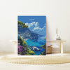 Capri Travel Poster, Travel Print of Capri, Italy, Capri Art Lovers Gift, Amalfi Coast Gift, Wall Art Print