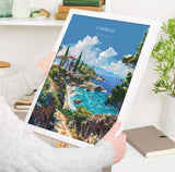 Cyprus Travel Poster, Travel Print of Cyprus, Mediterranean Art, Cyprus Art Lovers Gift, Cyprus Wall Art NQ Media Designs