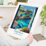 Majorca Travel Print, Travel Poster of Majorca, Balearic Islands Art Lovers Gift, Majorca Wall Art NQ Media Designs