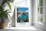Menorca Travel Print, Travel Poster of Menorca, Balearic Islands Art Lovers Gift, Menorca Wall Art NQ Media Designs