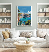 Menorca Travel Poster, Travel Print of Menorca, Balearic Islands Art Lovers Gift, Menorca Wall Art NQ Media Designs