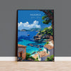 Majorca Travel Poster, Travel Print of Majorca, Balearic Islands Art Lovers Gift, Majorca Wall Art NQ Media Designs