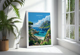 Sardinia Travel Print Wall Art, Travel Poster of Sardinia, Sardinia Art Lovers Gift, Italy, Italian Art Gift NQ Media Designs