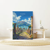 Pompeii Travel Print Wall Art, Travel Poster of Pompeii, Pompeii Art Lovers Gift, Italy, Italian Art Gift NQ Media Designs