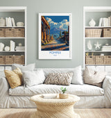 Pompeii Travel Poster Wall Art, Travel Print of Pompeii, Pompeii Art Lovers Gift, Italy, Italian Art Gift NQ Media Designs