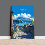 Pompeii Travel Print Wall Art, Travel Poster of Pompeii, Pompeii Art Lovers Gift, Italy, Italian Art Gift NQ Media Designs