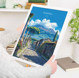 Pompeii Travel Print Wall Art, Travel Poster of Pompeii, Pompeii Art Lovers Gift, Italy, Italian Art Gift NQ Media Designs