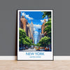 New York Travel Print Wall Art, Travel Poster of New York , New York Art Lovers Gift, USA Art Gift NQ Media Designs